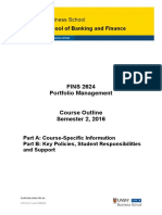 FINS2624 Portfolio Management S22016