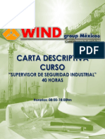 Carta Descriptiva Supervisor de Seguridad Industrial