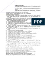 Unit Start Up Sequence Activities