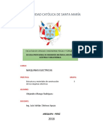 P2 - Estructura y Materiales de Construccion de Las Maquinas Electricas