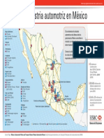 Mapa de La Industria Automotriz en Mexico