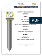 Vectores y Fasores en Circuitos Paralelo