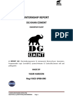 DG Cement Internship Report