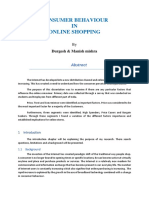 Consumer Behaviour in Online Shopping