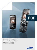 SGH-J700: User's Guide