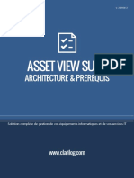 CLARILOG Asset View Suite Architecture Et Prerequis