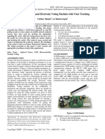 Design of A GSM Based Electronic Voting Machine With Voter Tracking