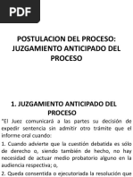 Juzgamientp Anticipado Del Proceso