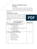 Engine Maintenance and Diagnosis Tune-Up: 1.1 Objective of The Training