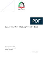 Lesson Title: Story (The Long Vowel U - Hue)