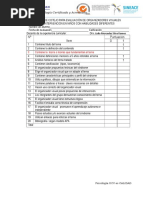 Lista de Cotejo Organizadores Visuales