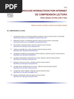 0.0. Ejercicios 3o ESO Interactivos COMPRENSION LECTORA PDF