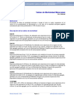 Tablas de Mortalidad Mexicanas - 2 PDF