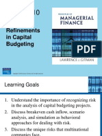 Risk and Refinements in Capital Budgeting