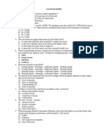 Multiple Choice Quetions - Financial Accounting