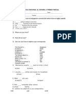 Examen Ingles II Primer Parcial