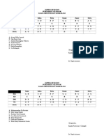 Jadwal Minggu Mandiri