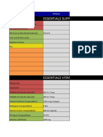 Vitamin - Supplement - Spreadsheet New 9 Feb