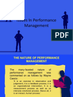 4 Issues in Performance Management