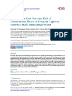 Research On Cost Overrun Risk of Construction Phase of Vietnam Highway International Contracting Project