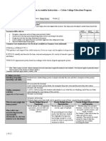 Lesson Planning Form For Accessible Instruction - Calvin College Education Program