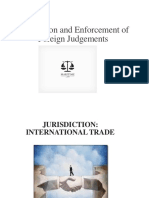 Jurisdiction and Enforcement of Foreign Judgements