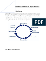 1.) Introduction and Rationale of Topic Chosen: 1.1) Mutual Fund - The Concept