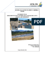 Informe Final Control y Calidad Del Agua 2014 - Cuenca Alta Rio Bermejo