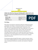 Part B (Part B: To Be Completed by Students) : Web Mining