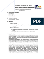 INFORME 3 LQI: Análisis Del Sodio Metálico