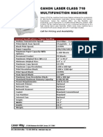 Canon LC710 Fax Specs