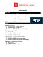 Plan de Formation Excel Avancé PDF