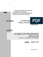 Gestión - Diseño de Programas Sociales