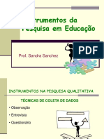 Instrumentos e Técniccas de Pesquisa