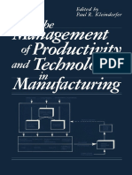 The Management of Productivity and Technology in Manufacturing PDF