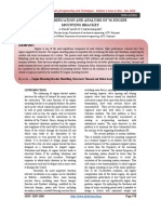 Abstract:: Design Modification and Analysis of V6 Engine Mounting Bracket