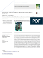 Experimental Studies On Combustion of Composite Biomass Pellets in Fluidized Bed