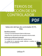 Criterios de Seleccion de Un Controlador