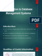 1 Introduction To DBMS