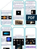 Triptico Sistema Planetario Solar