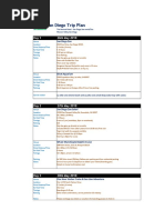 San Diego Trip Plan