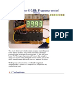 40 MHZ Frequency Meter