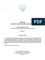 Méthodologie D'audit de La Cour Des Comptes Du Canton de VAUD PDF