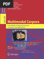 Lecture Notes in Computer Science - Mutimodal Corpora