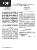 A Comparative Study of Damping Subsynchronous Resonance Using TCSC and IMDU