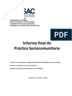 Informe Final Practica Sociocomunitaria PDF