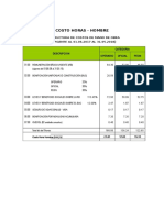 Costo Mano de Obra Junio 2017 2018