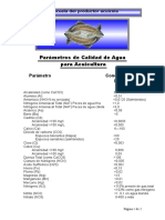 1 Parámetros de Calidad de Agua para Acuicultura