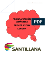 Programacion Lengua Ciclo 1º