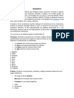 Sustantivo Concepto y Clasificacion Con 10 Ejemplos